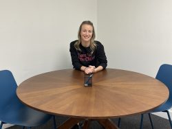 Florida office worker at conference table